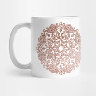 Sparkling rose gold mandala Mug